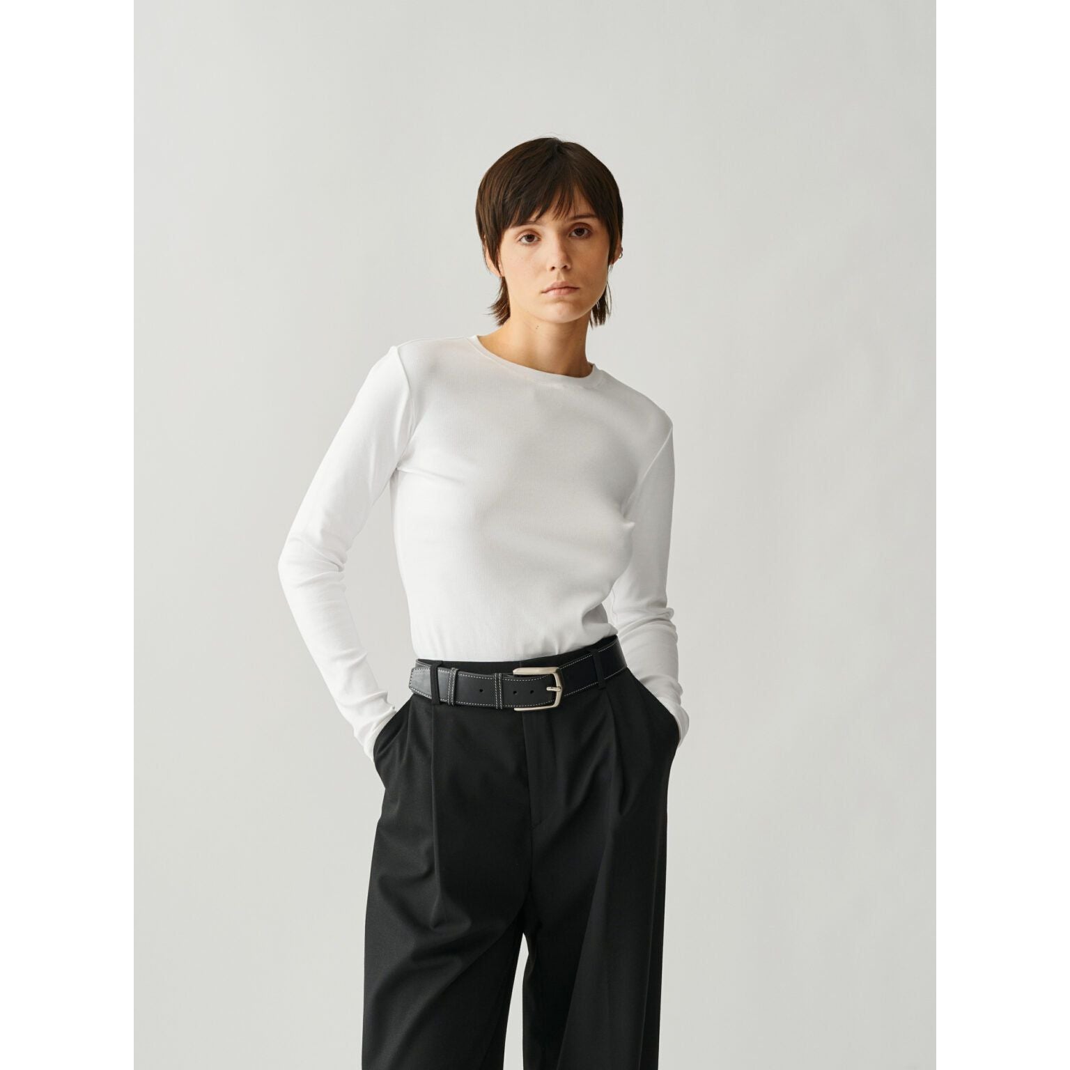 Roundneck Rib Longsleeve