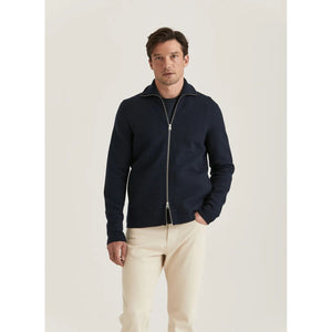 York Knitted Zip Jacket Herre