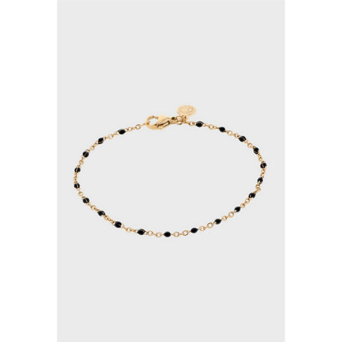 The Black Bead Bracelet 17,5