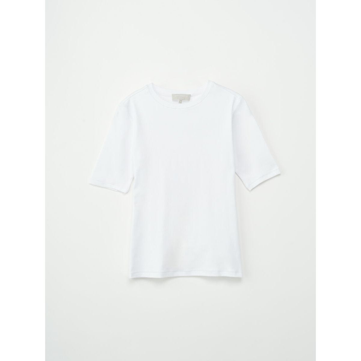 Half Sleeve Roundneck Rib Tee