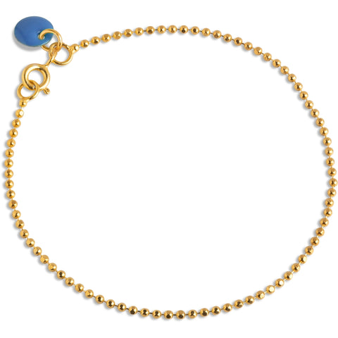 Bracelet, Ball Chain Cornflower