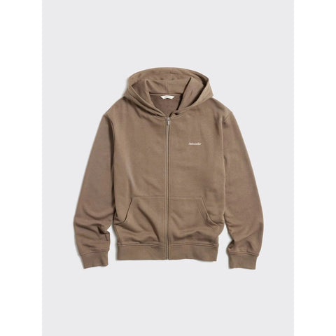 M Regular Light Zip Hoodie Herre