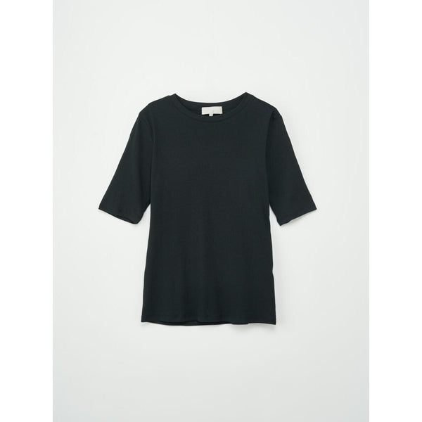 Half Sleeve Roundneck Rib Tee