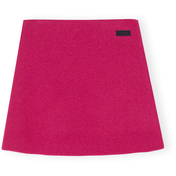 Twill Wool suiting mini skirt